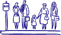 Bus stop People