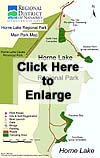 Horne Lake Map - Click here to enlarge