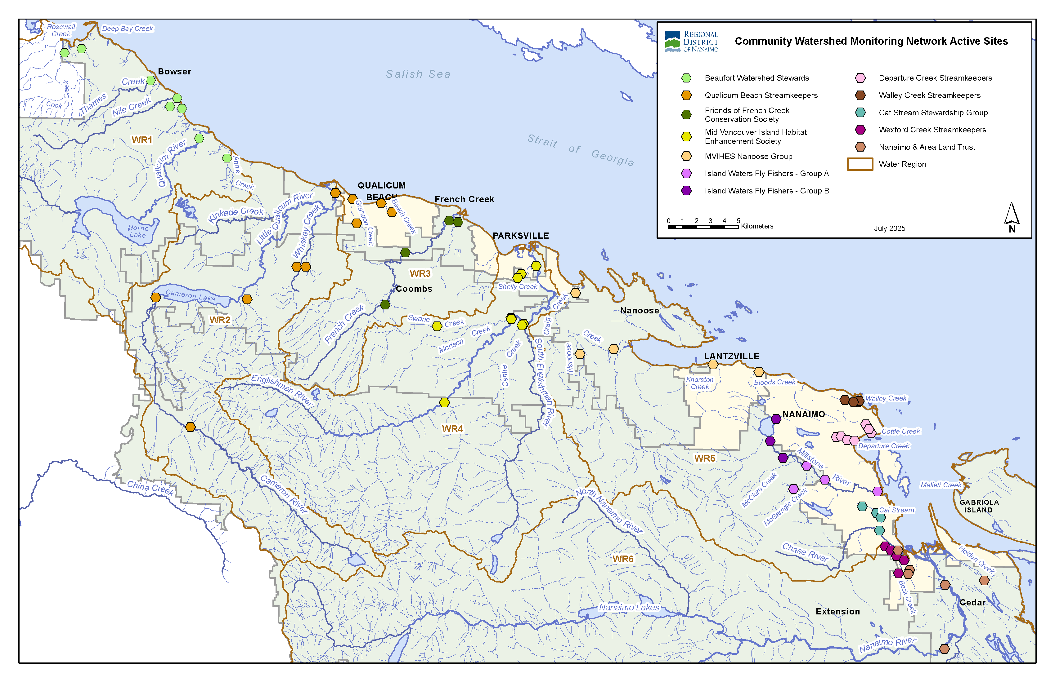CWMN Active sites per group