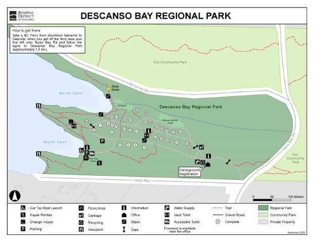 Descanso Bay Regional Park Map