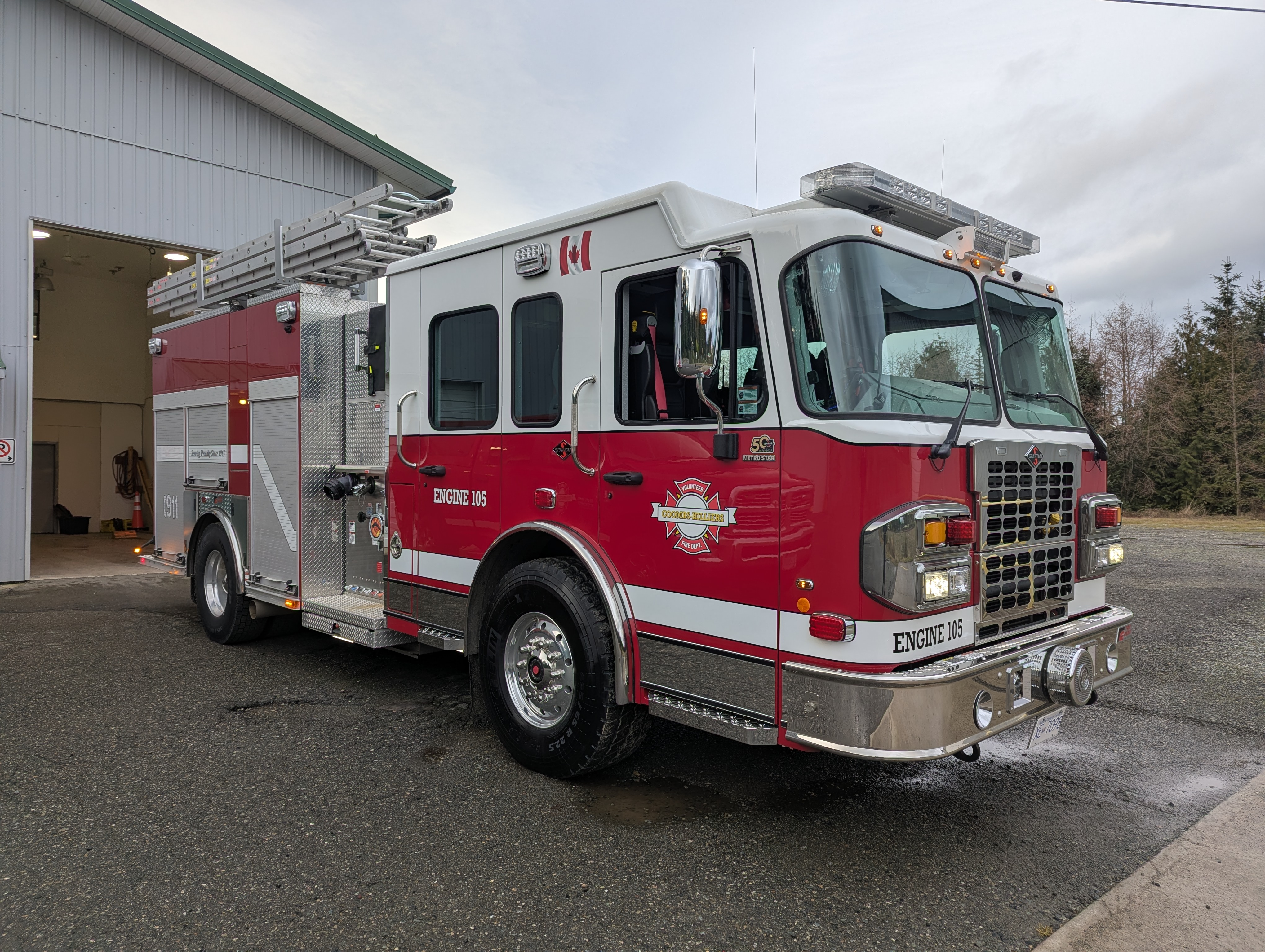 Engine 105_Coombs-Hilliers Fire Department