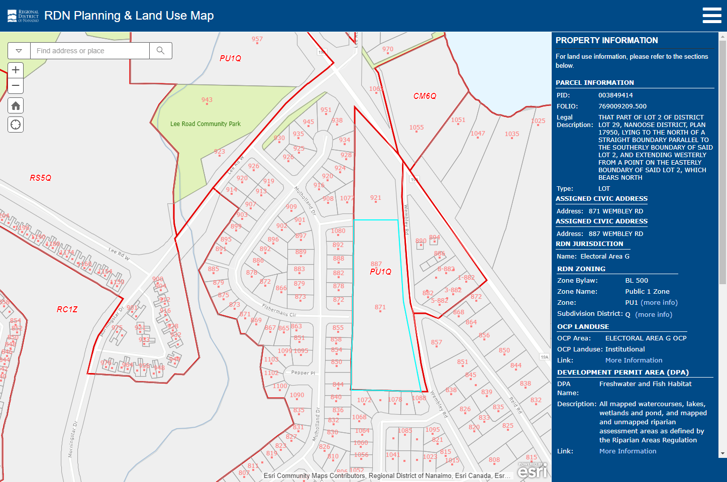 Launch the My Zoning Application